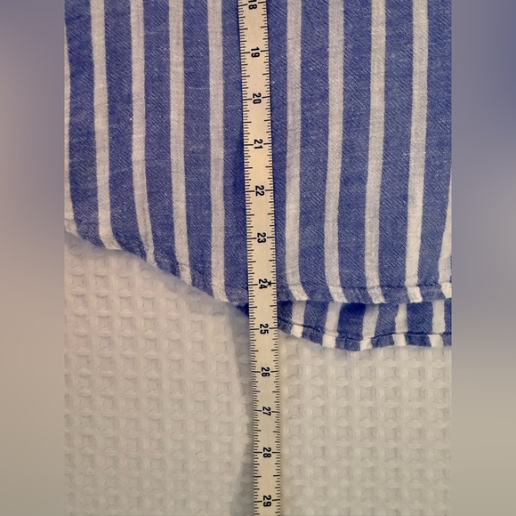 Rails Savannah Juneau Stripe Linen Blend  Blouse Sz Med - Picture 8 of 9